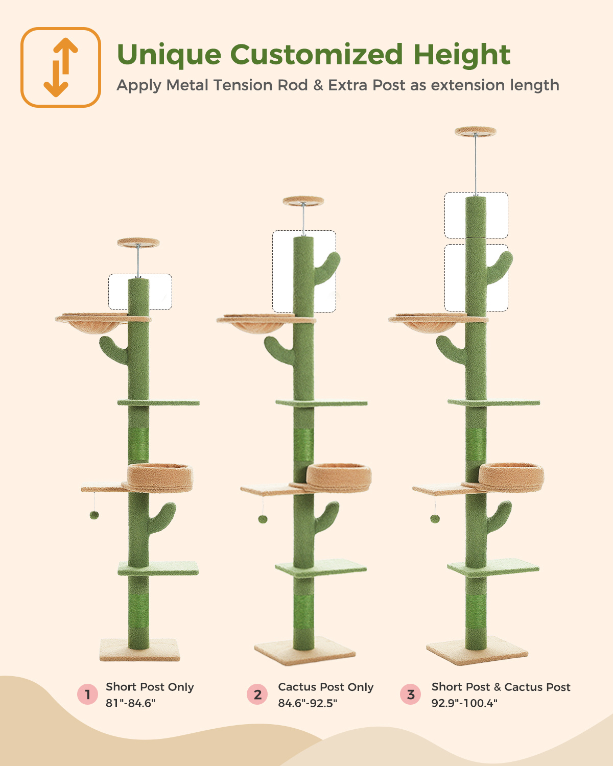 The ScratchingCactus Climbing Pole Plus