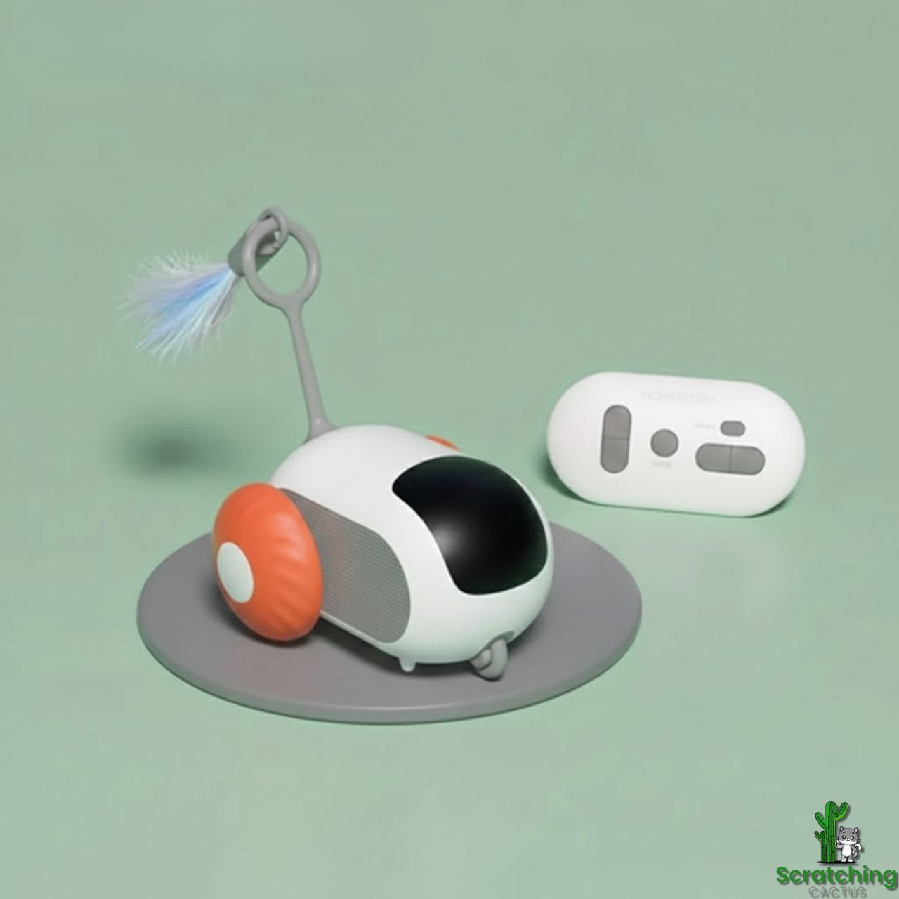 2 Modes Smart Automatic Interactive Cat Chase Car Toy with Remote Control