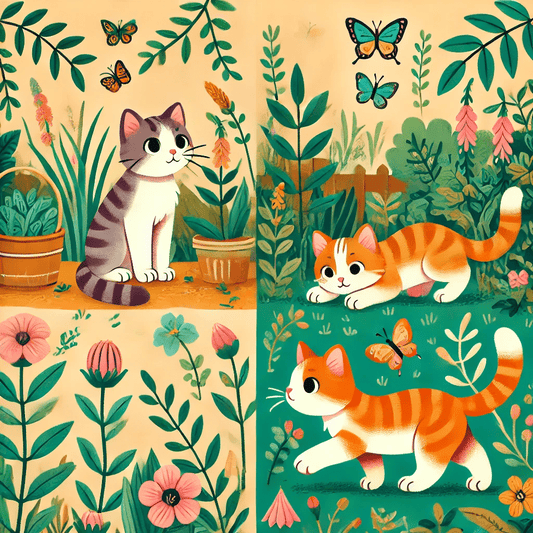 Felix and Luna Explore the Garden: Safe Outdoor Play