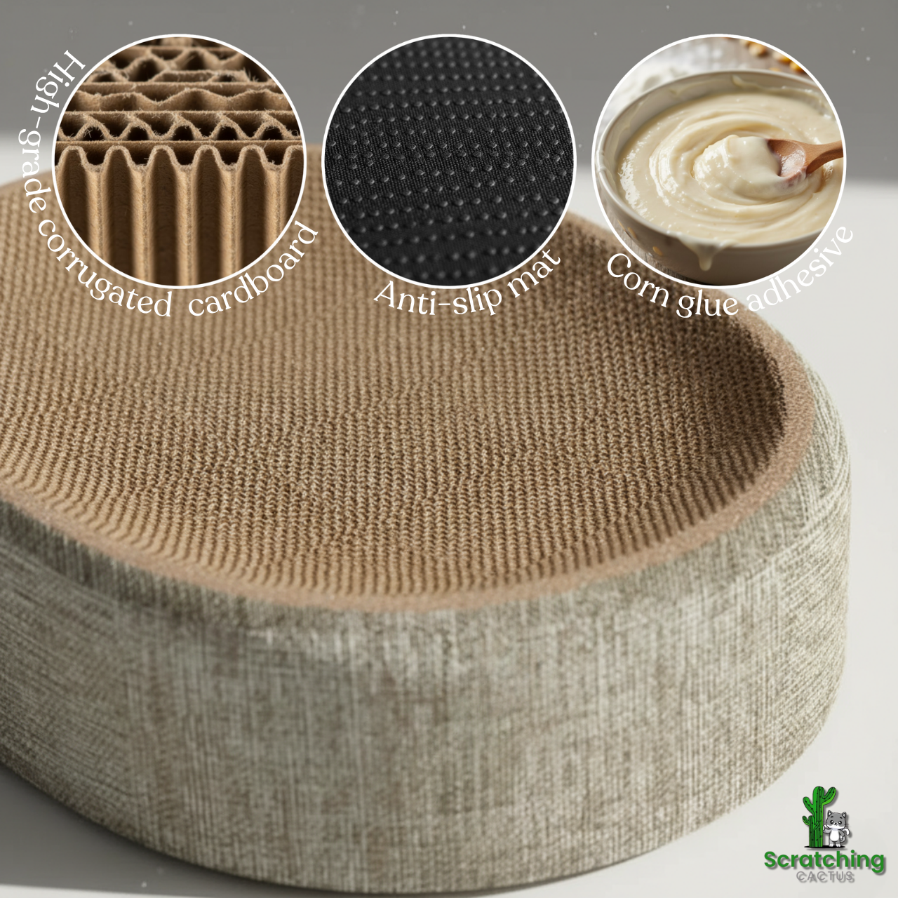 Sisal Cat Scratcher Lounge Bed – Eco-Friendly Scratch & Nap Board