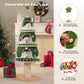 Modern Christmas Cat Tree with Metal Frame & Condos for Large Cats