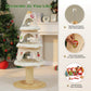 Modern Christmas Cat Tree with Metal Frame & Condos for Large Cats
