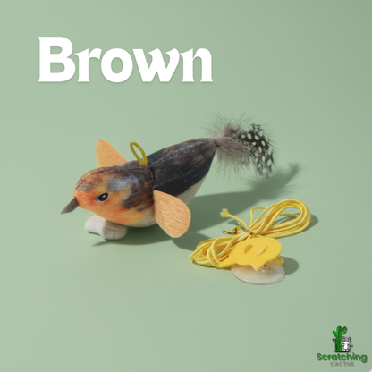 Interactive Indoor Hanging Bird Toy for Cats with Sound & Catnip