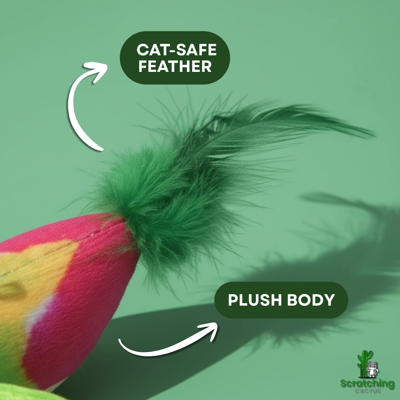 Interactive Indoor Hanging Bird Toy for Cats with Sound & Catnip