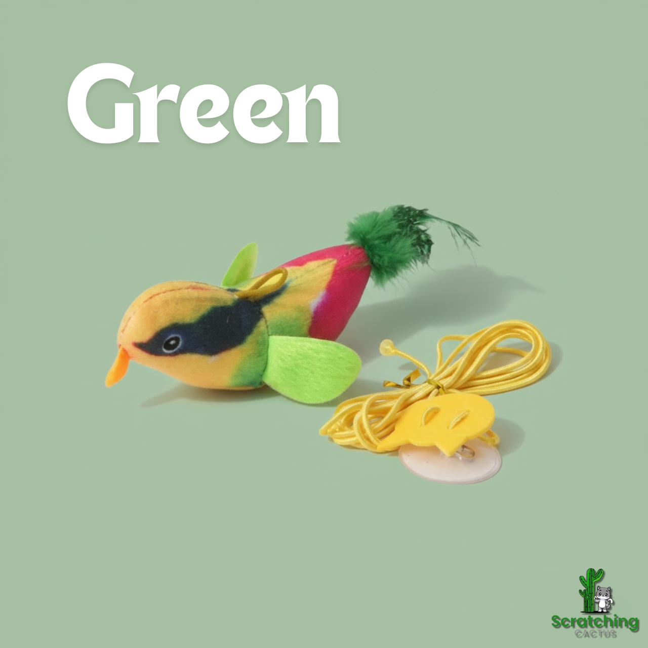 Interactive Indoor Hanging Bird Toy for Cats with Sound & Catnip