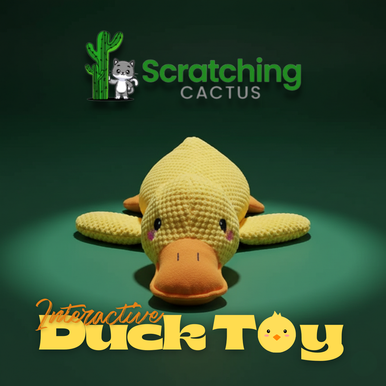 Stomping Duck Toy – Bite-Resistant, Teeth-Cleaning Interactive Plush