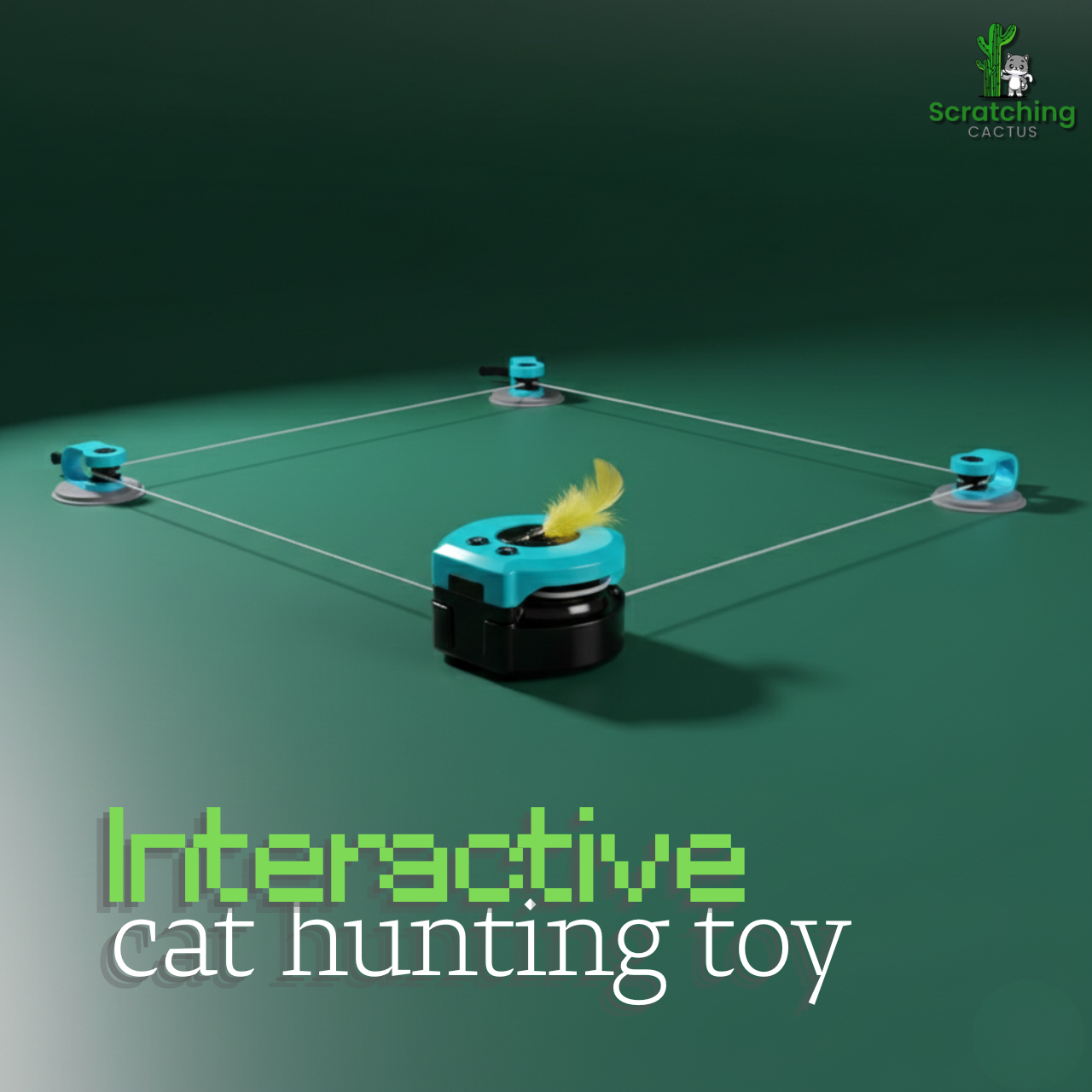 Interactive Cat Exercise Wheel & Feather Teaser Treadmill – Adjustable Speed