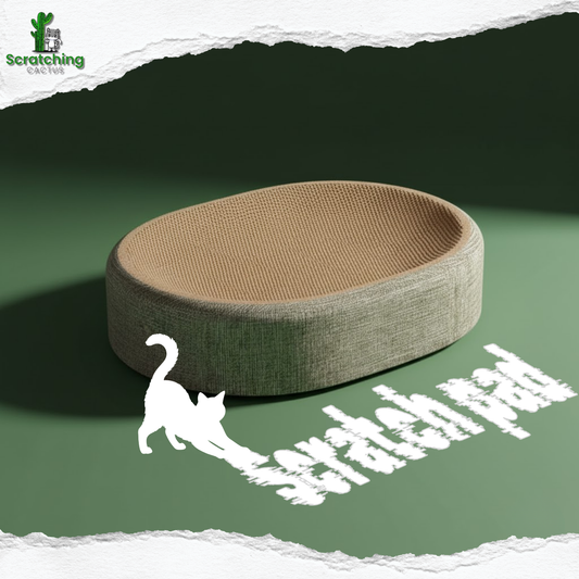 Sisal Cat Scratcher Lounge Bed – Eco-Friendly Scratch & Nap Board