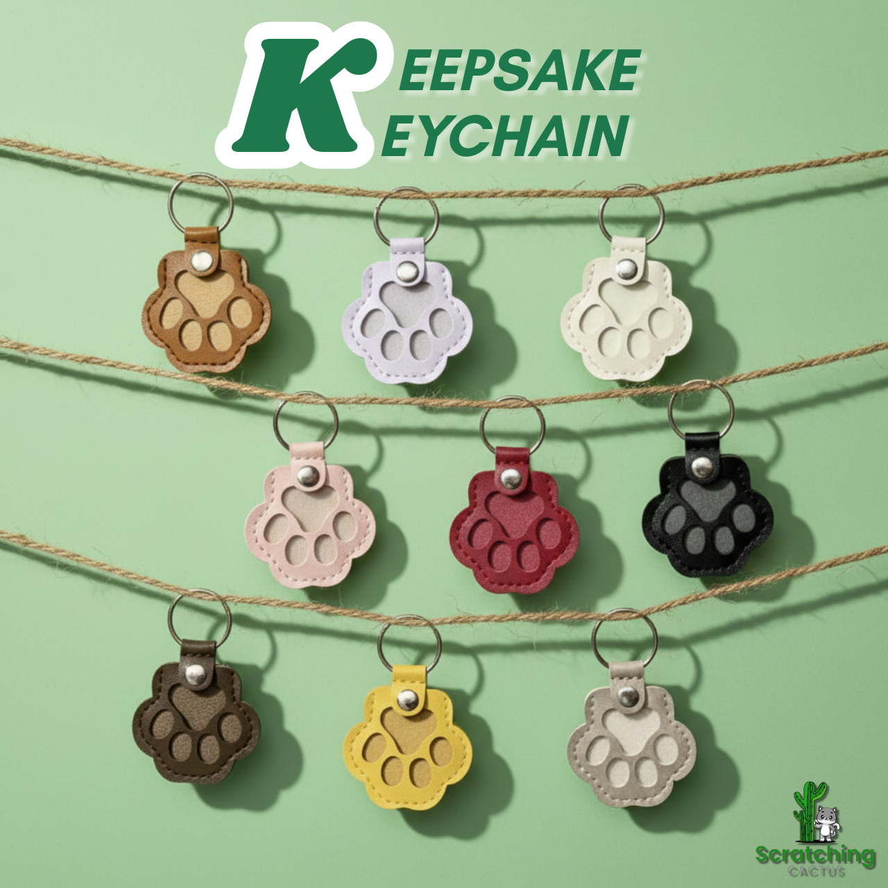 Pet Hair Memorial Keychain Keepsake Locket – PU Leather Pet Fur Holder