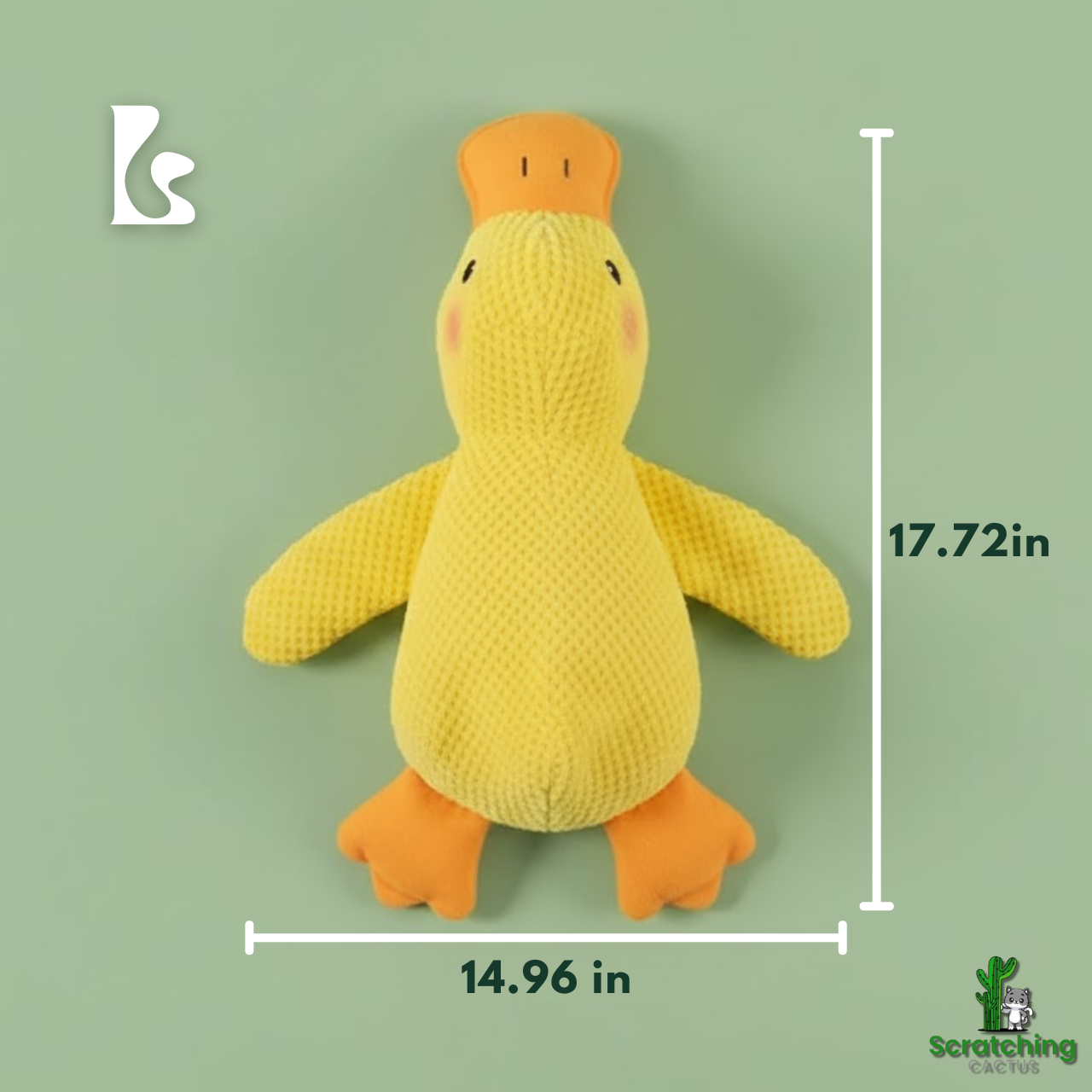 Stomping Duck Toy – Bite-Resistant, Teeth-Cleaning Interactive Plush