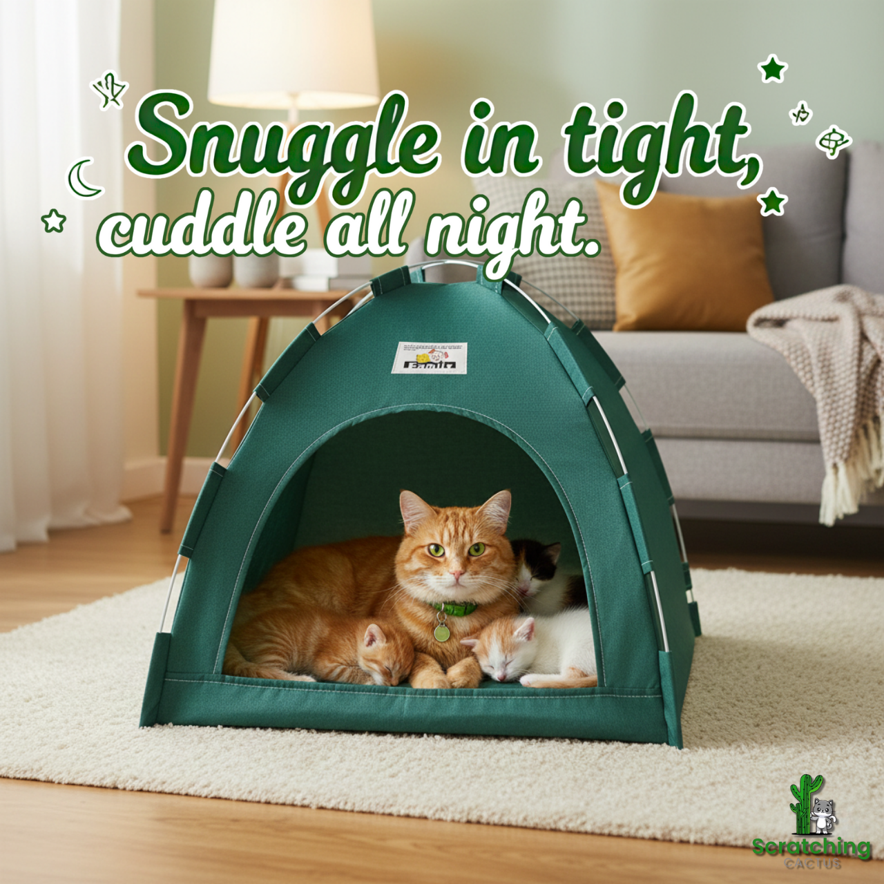 Foldable Four-Season Pet Tent House – Portable Cat & Dog Shelter
