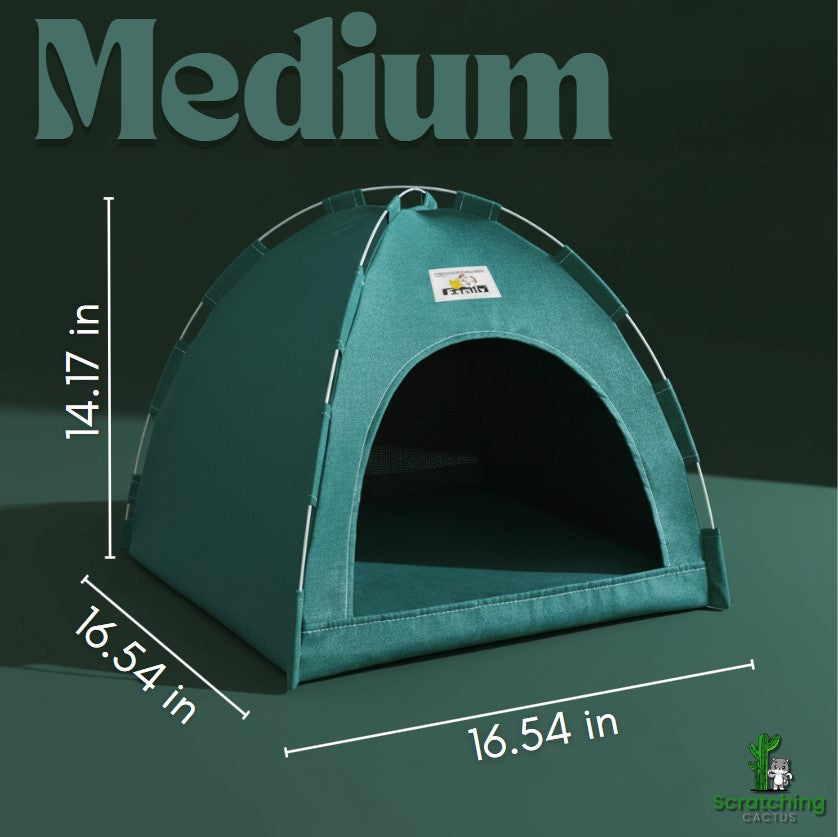Foldable Four-Season Pet Tent House – Portable Cat & Dog Shelter