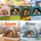 Foldable Four-Season Pet Tent House – Portable Cat & Dog Shelter