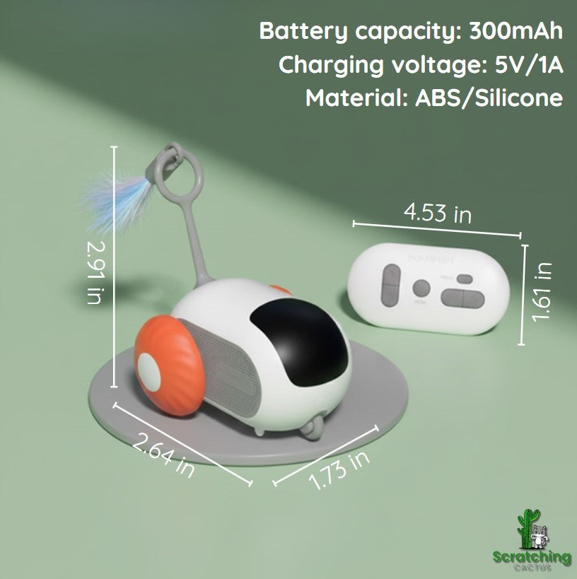 2 Modes Smart Automatic Interactive Cat Chase Car Toy with Remote Control