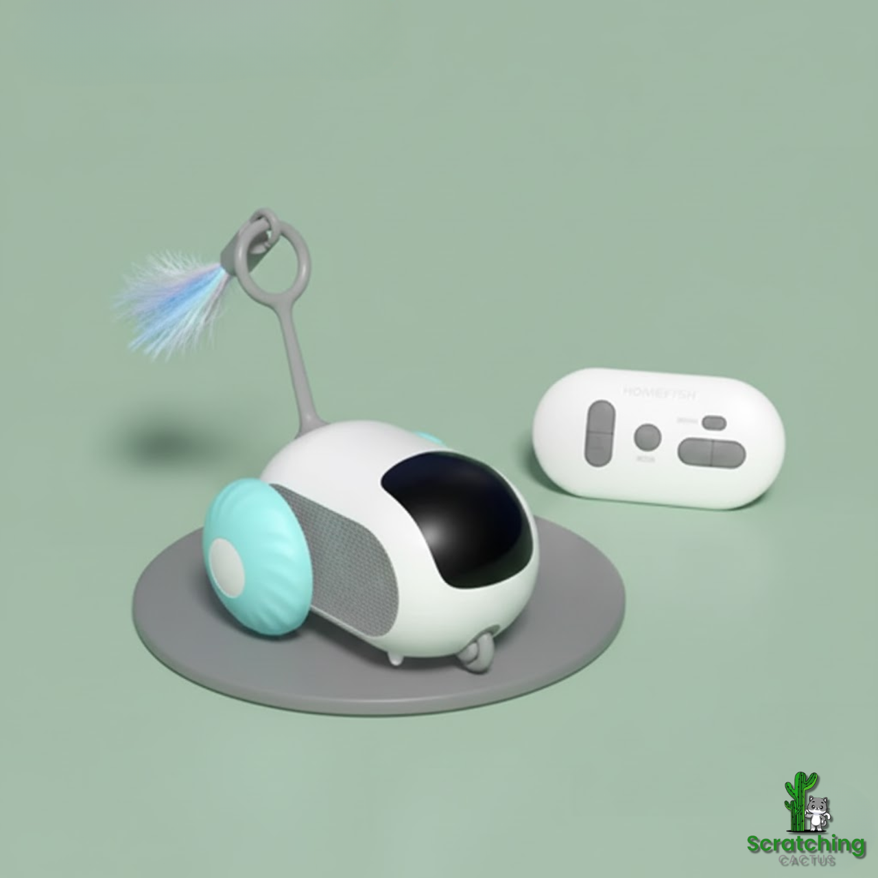 2 Modes Smart Automatic Interactive Cat Chase Car Toy with Remote Control